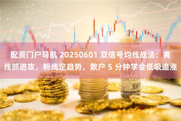 配资门户导航 20250601 双信号均线战法：黄线抓进攻，粉线定趋势，散户 5 分钟学会低吸追涨